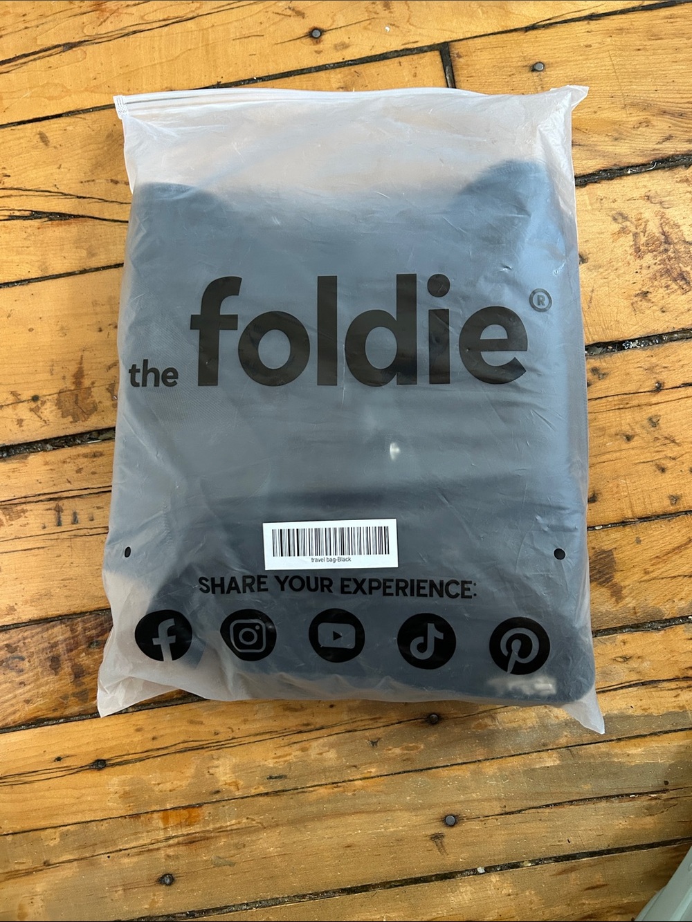 The Foldie Packable Bag - Black